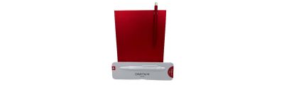 Caran d'Ache Ballpoint Pen 849.585 COLORMAT-X Red + Notebook A5